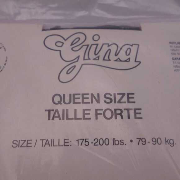 Gina Extra Special 15 DENIER QUEEN SIZE 175-200 lbs. SUPER SHEER Black - Picture 15 of 16